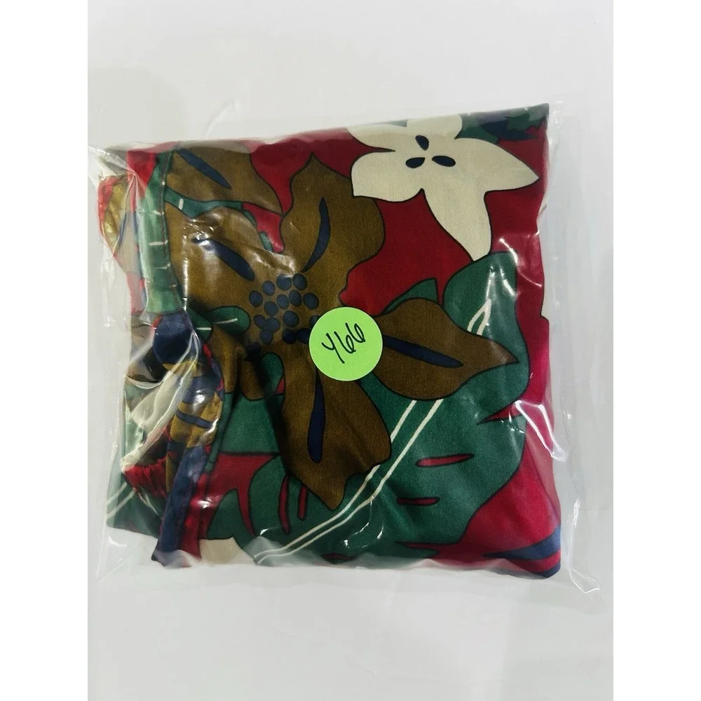 Vintage Mens 100% Silk Boxers Size S 90s Pajama Boxer Shorts Tropical Floral Y2K